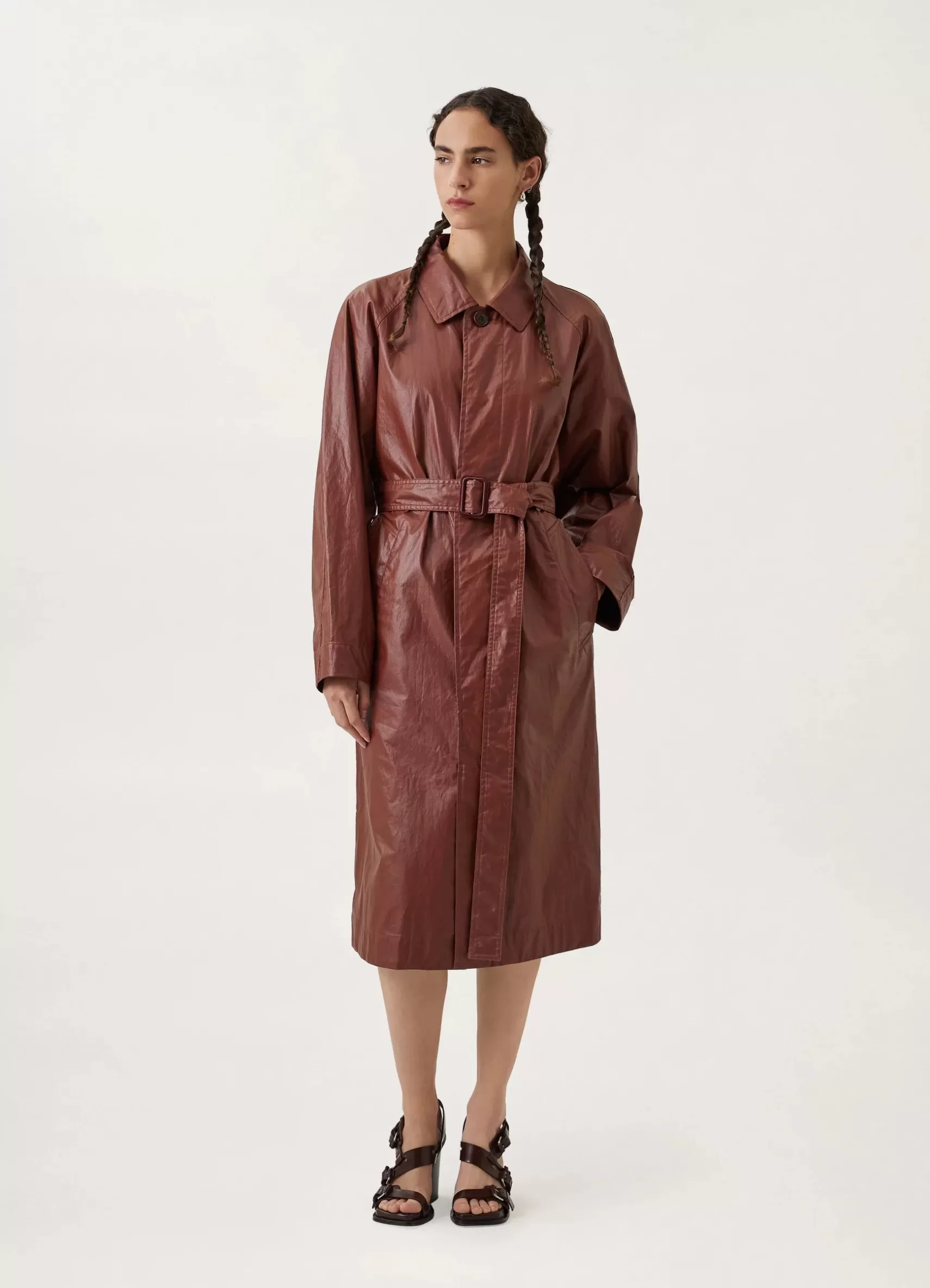 Belted Raincoat<LEMAIRE Clearance