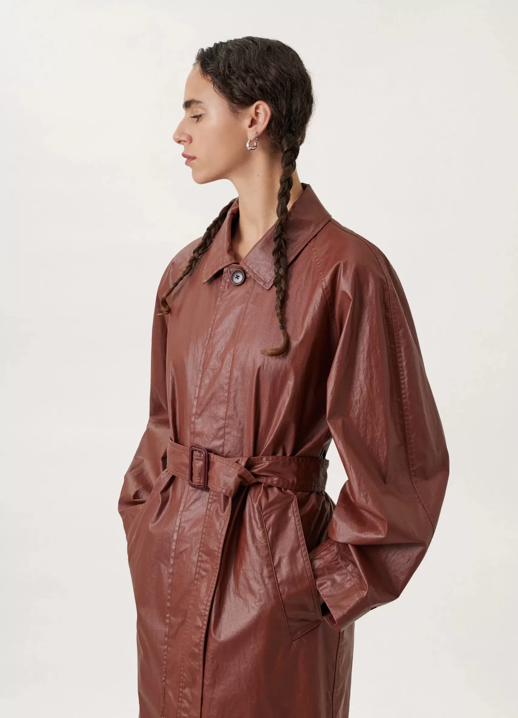 Belted Raincoat<LEMAIRE Clearance