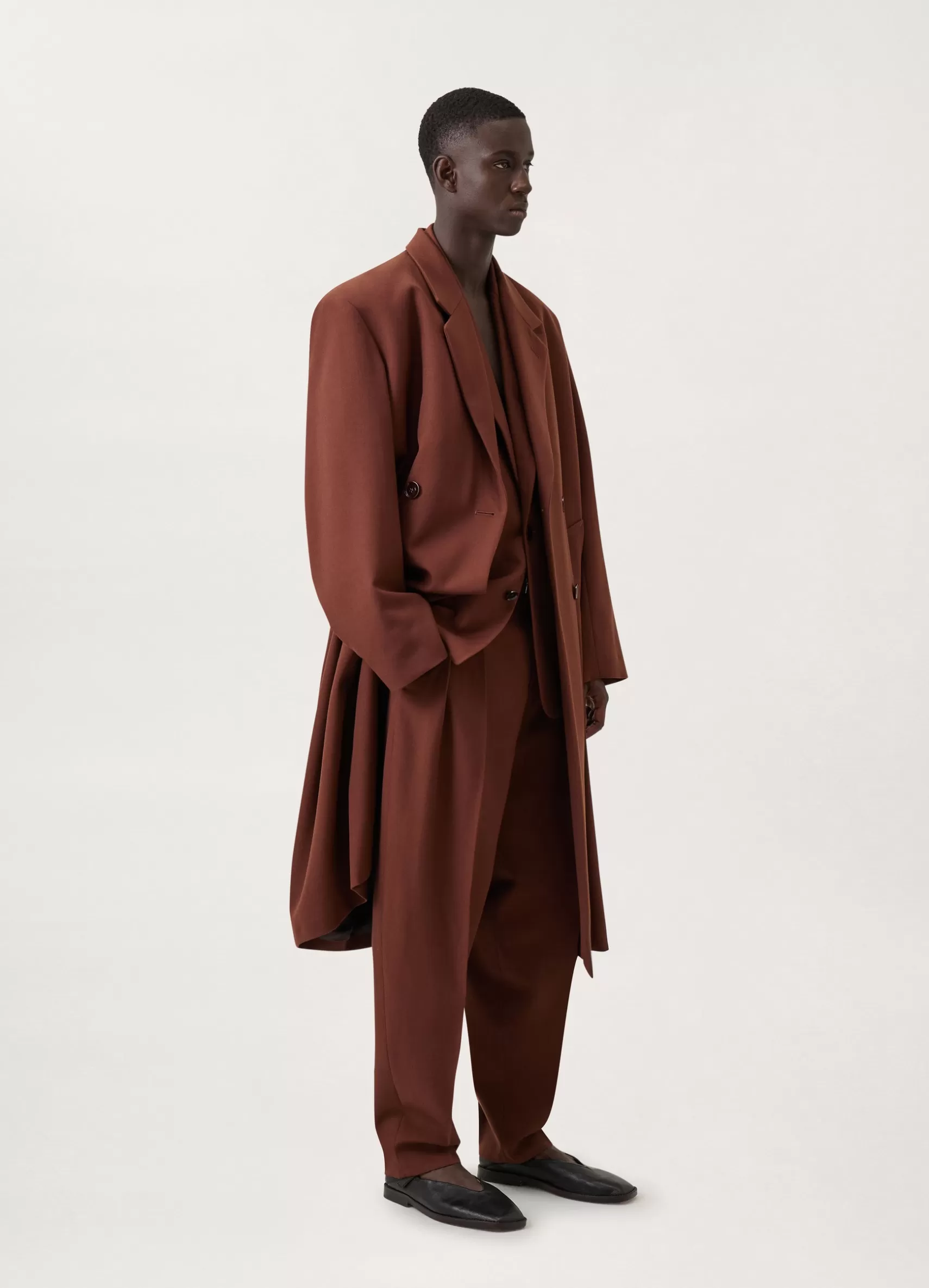 Boxy Double Breasted Coat<LEMAIRE Online