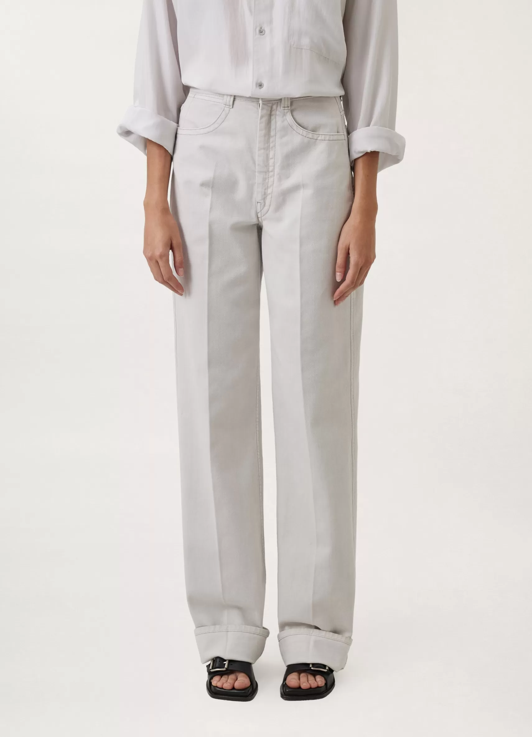 Denim High Waisted Pants<LEMAIRE Flash Sale