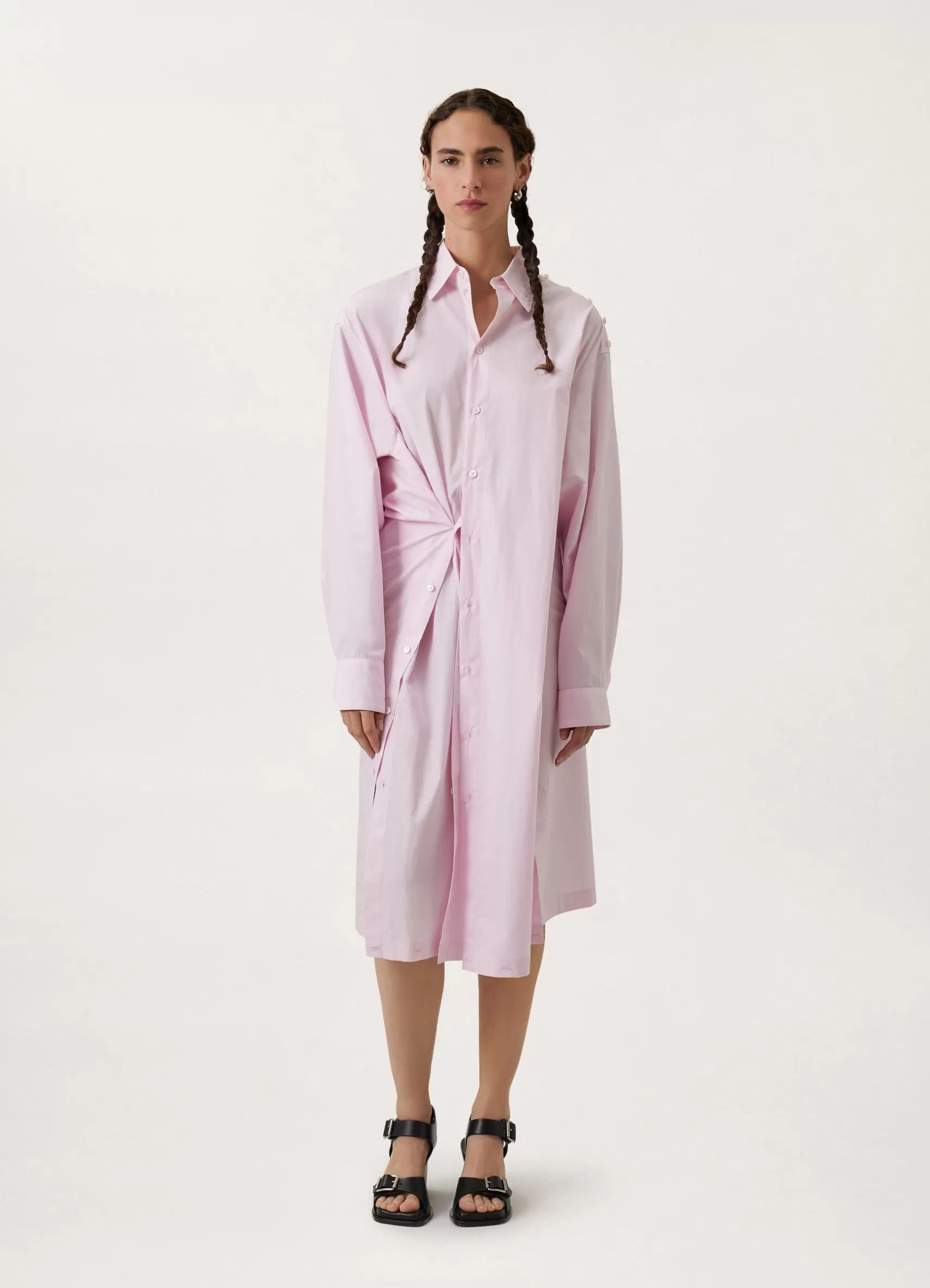 Playful Buttoned Shirt Dress<LEMAIRE Best