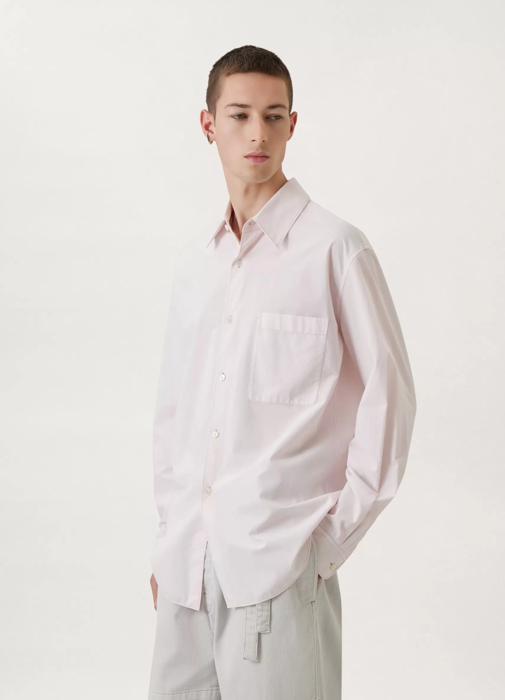 Regular Long Sleeve Shirt<LEMAIRE Clearance