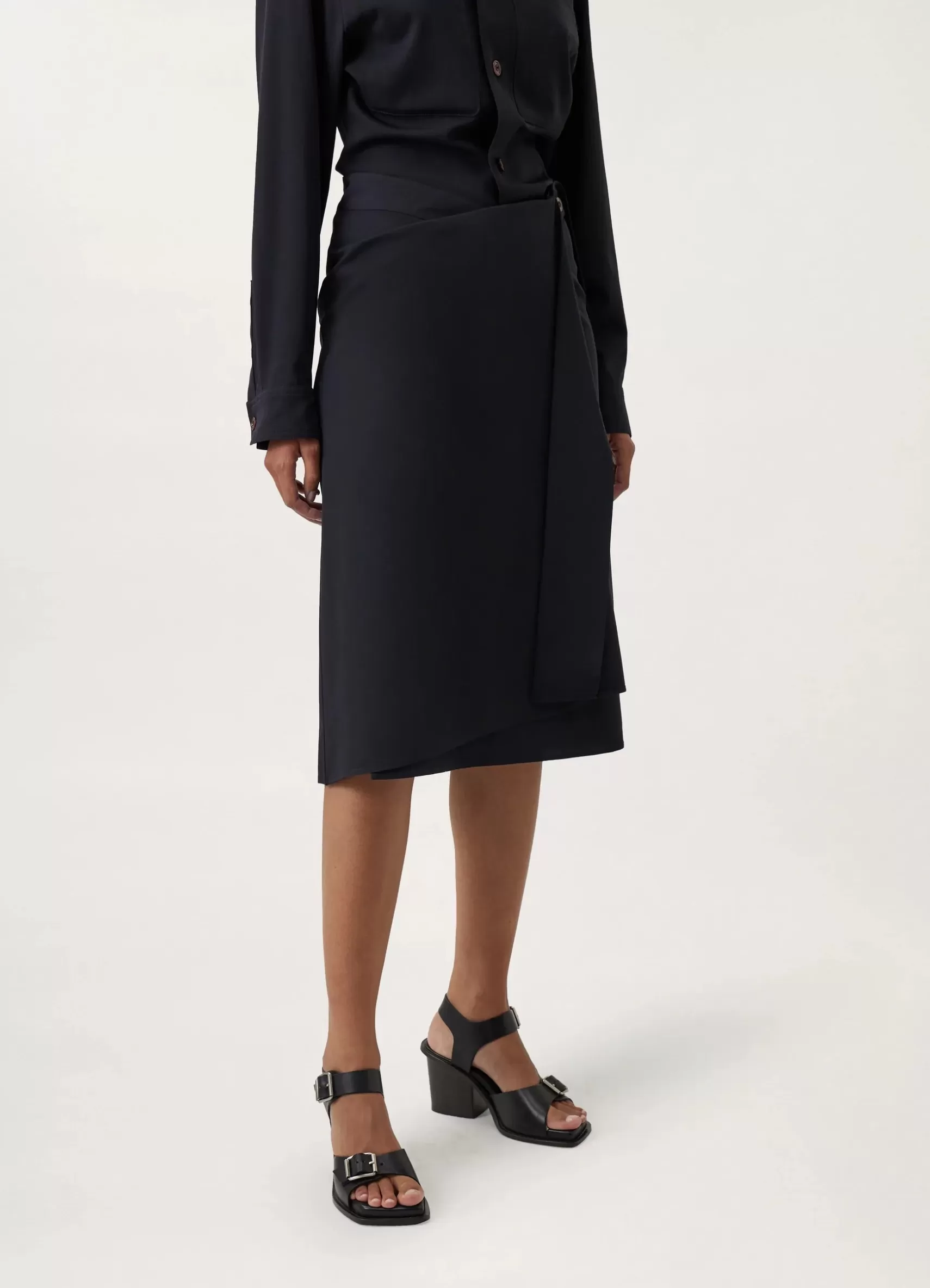 Twisted Wrap Over Skirt<LEMAIRE Outlet